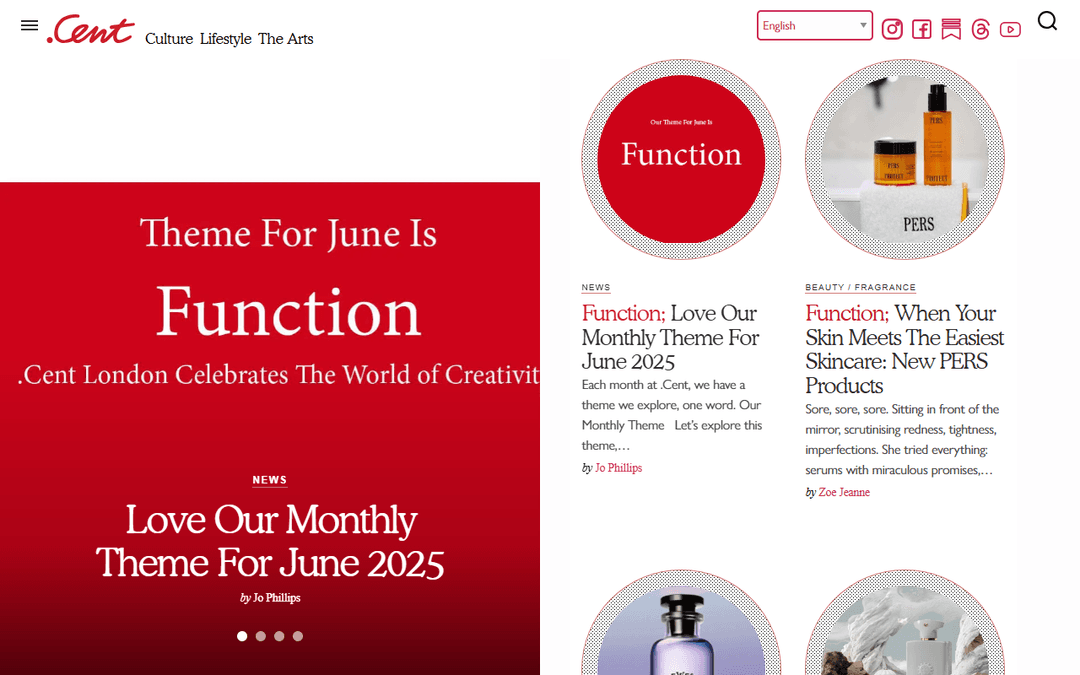 centmagazine.co.uk publisher screenshot
