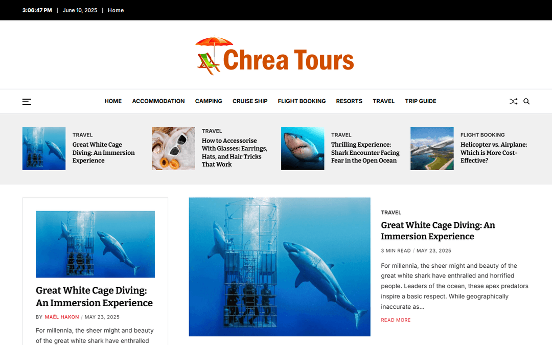 chreatours.com publisher screenshot
