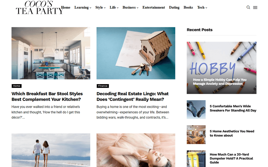 cocosteaparty.com publisher screenshot