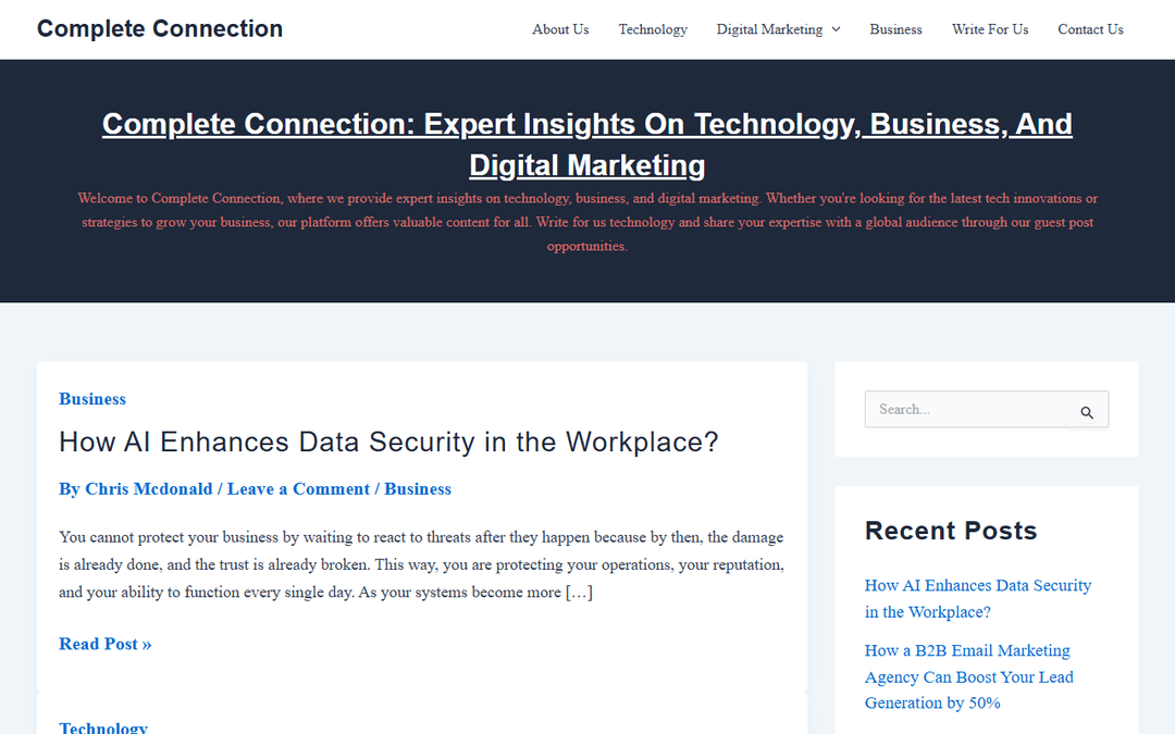 completeconnection.ca publisher screenshot