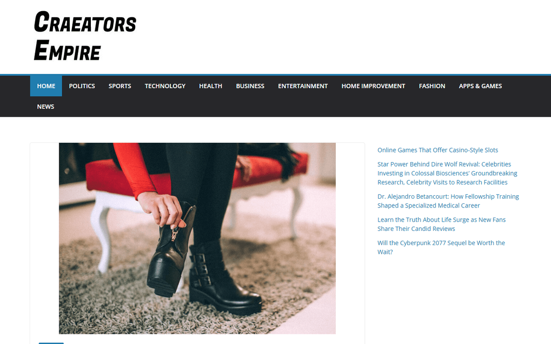 creatorsempire.com publisher screenshot