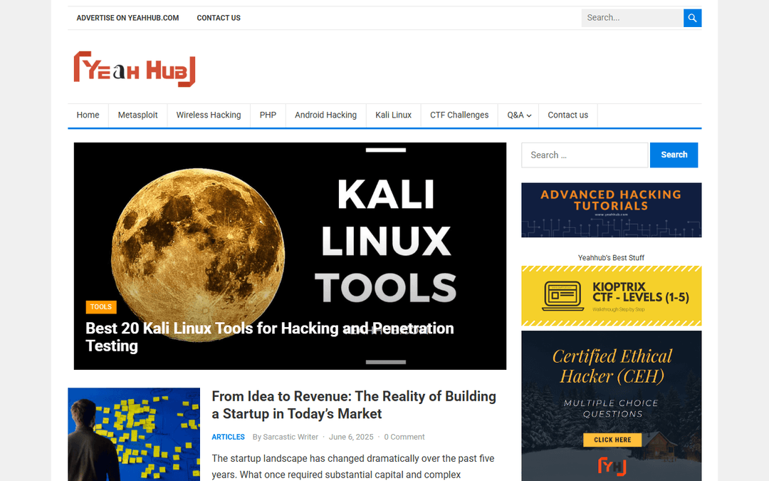yeahhub.com publisher screenshot