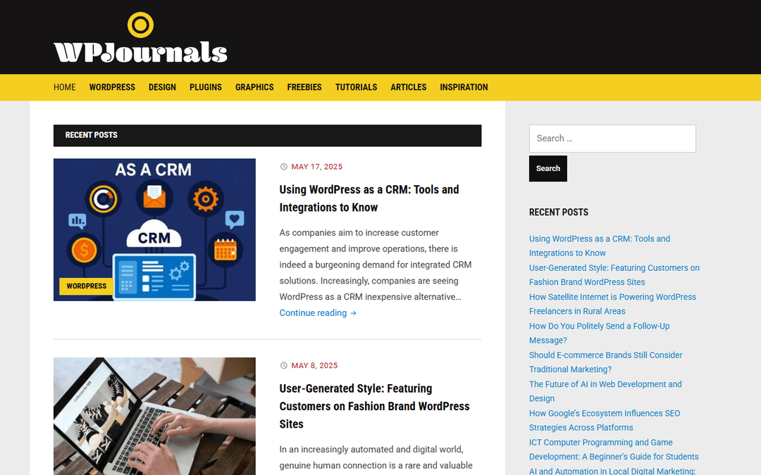 wpjournals.com publisher screenshot