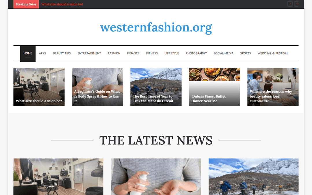 westernfashion.org publisher screenshot