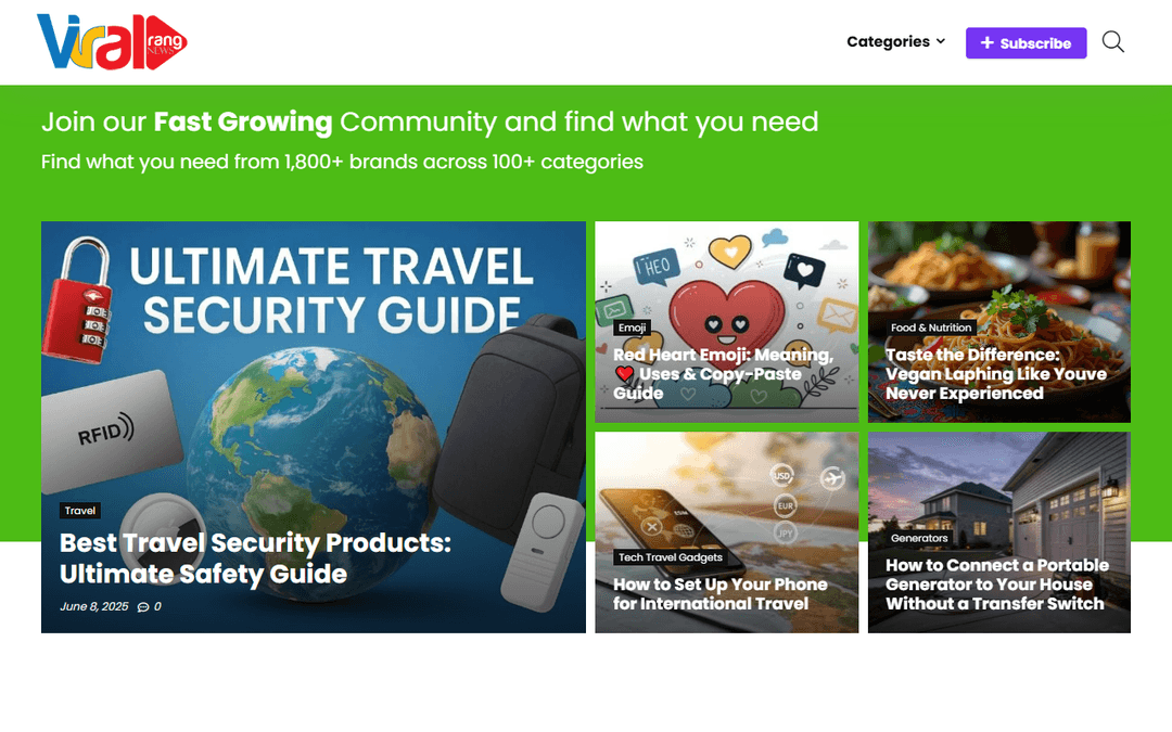 viralrang.com publisher screenshot