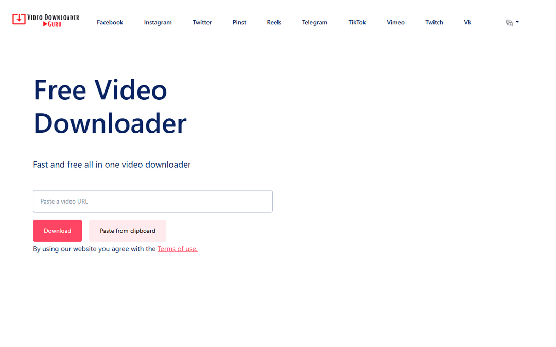 videodownloaderguru.com publisher screenshot