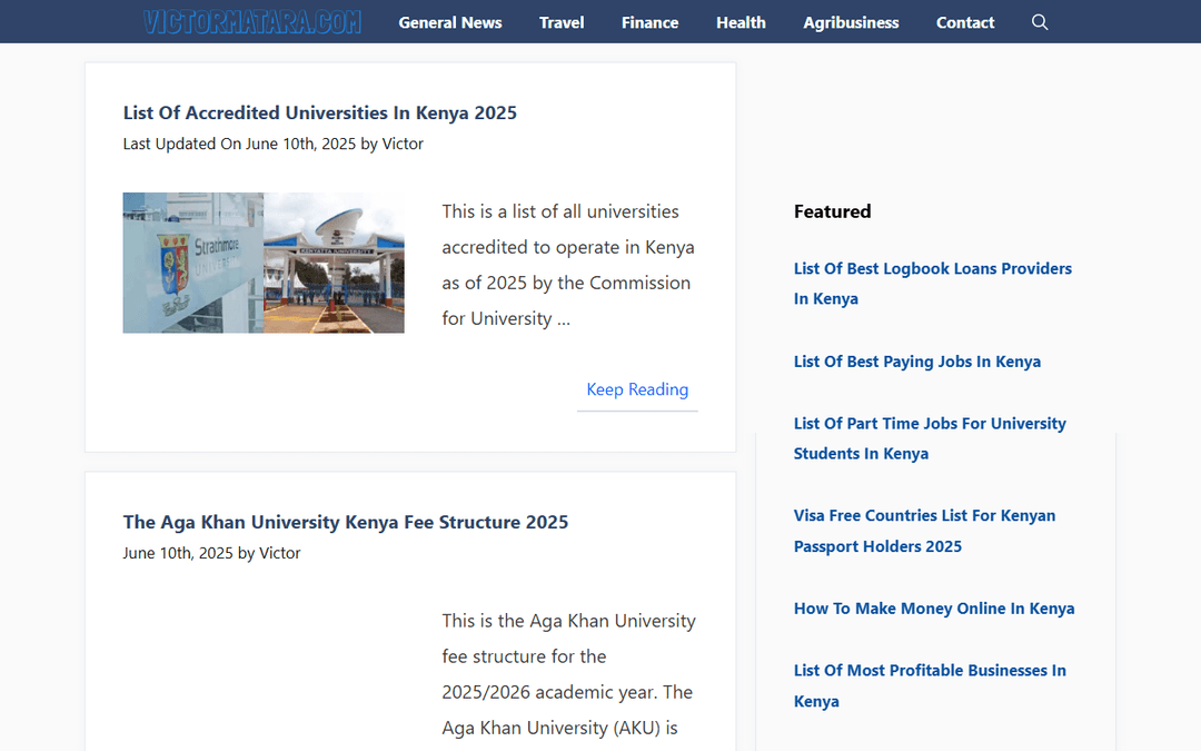victormatara.com publisher screenshot