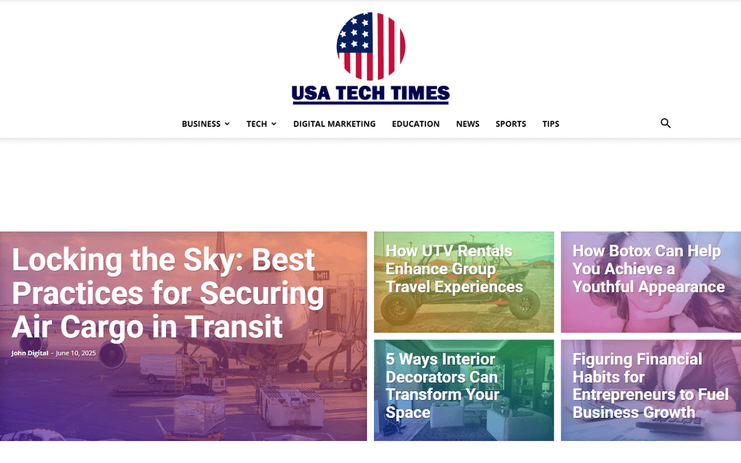 usatechtimes.com publisher screenshot