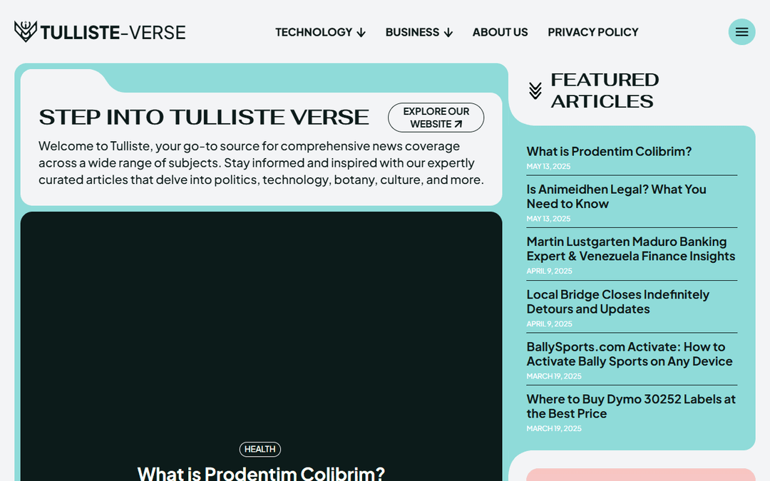 tulliste.com publisher screenshot