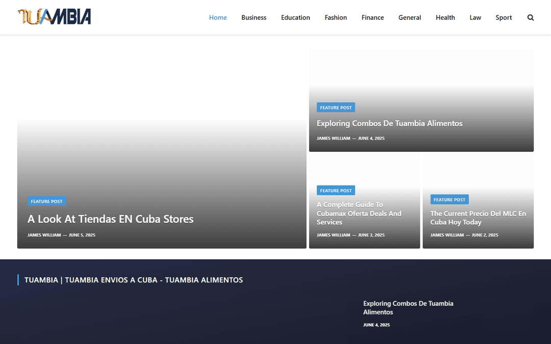 tuambia.net publisher screenshot
