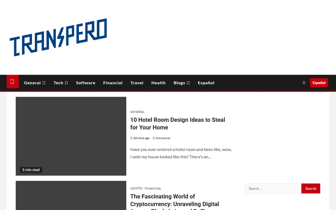 transpero.net publisher screenshot