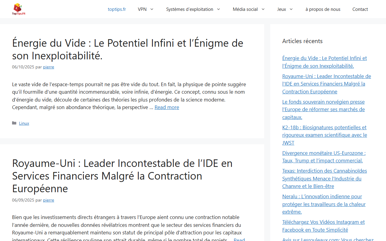 toptips.fr publisher screenshot