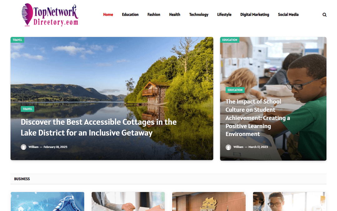 topnetworkdirectory.com publisher screenshot