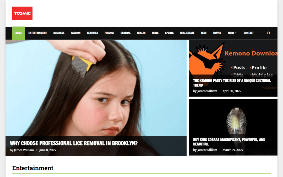 toomic.org publisher screenshot