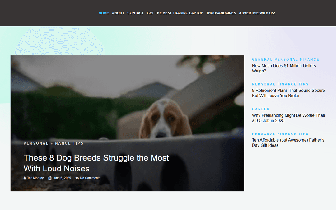 thousandaire.com publisher screenshot