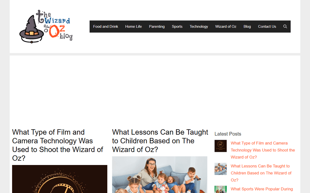 thewizardofozblog.com publisher screenshot