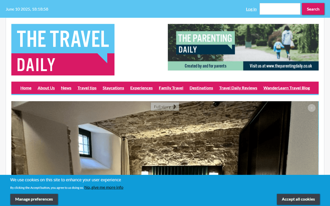 thetraveldaily.co.uk publisher screenshot