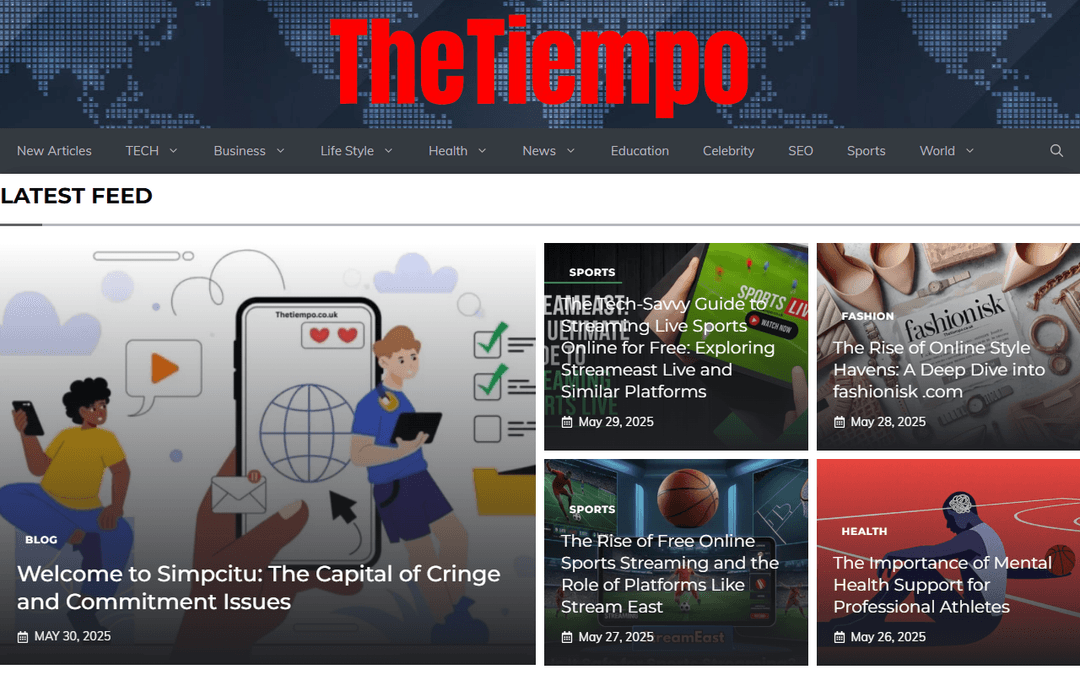 thetiempo.co.uk publisher screenshot