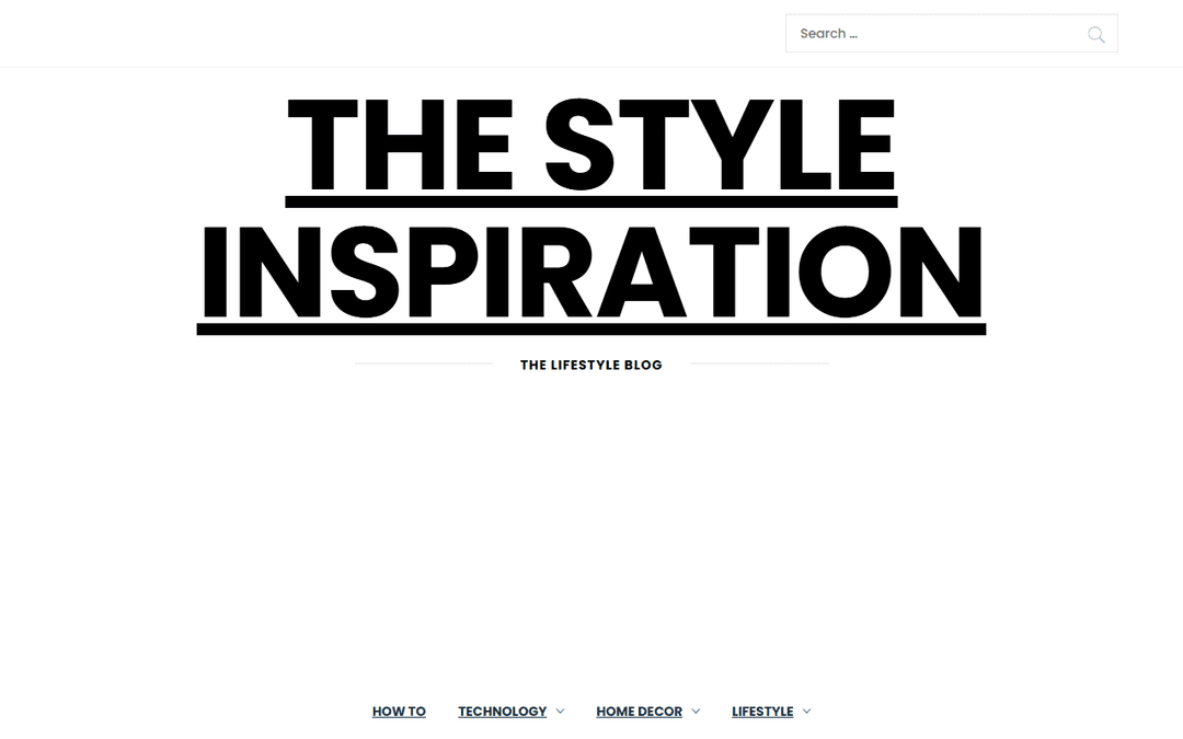 thestyleinspiration.com publisher screenshot