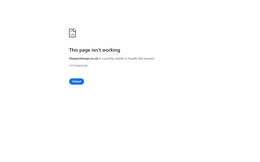 thesparkshops.co.uk publisher screenshot