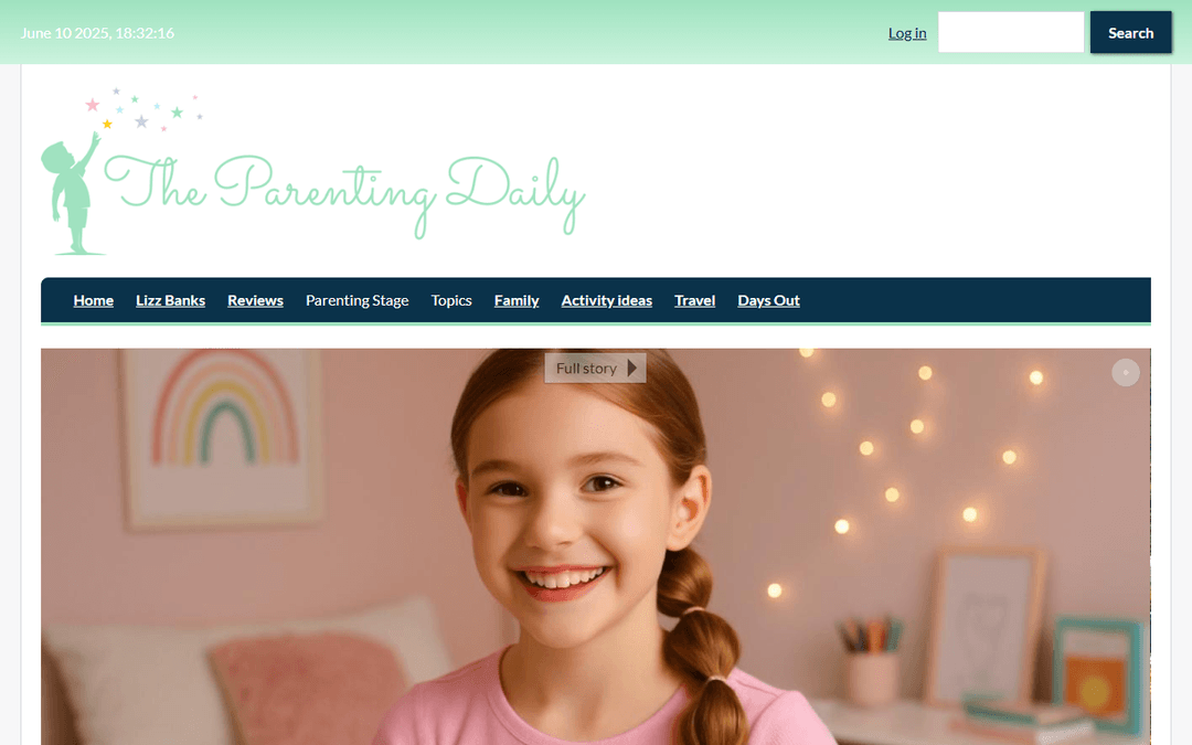 theparentingdaily.co.uk publisher screenshot