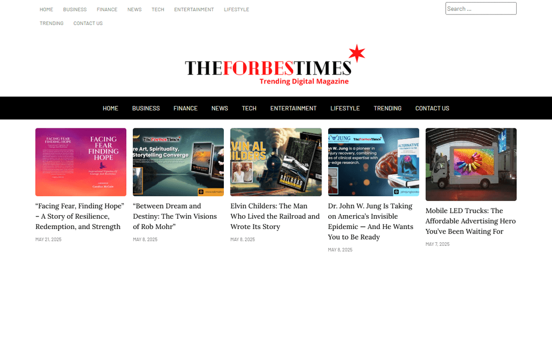theforbestimes.com publisher screenshot