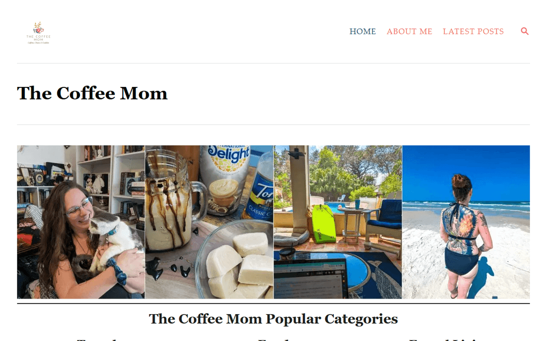 thecoffeemom.net publisher screenshot
