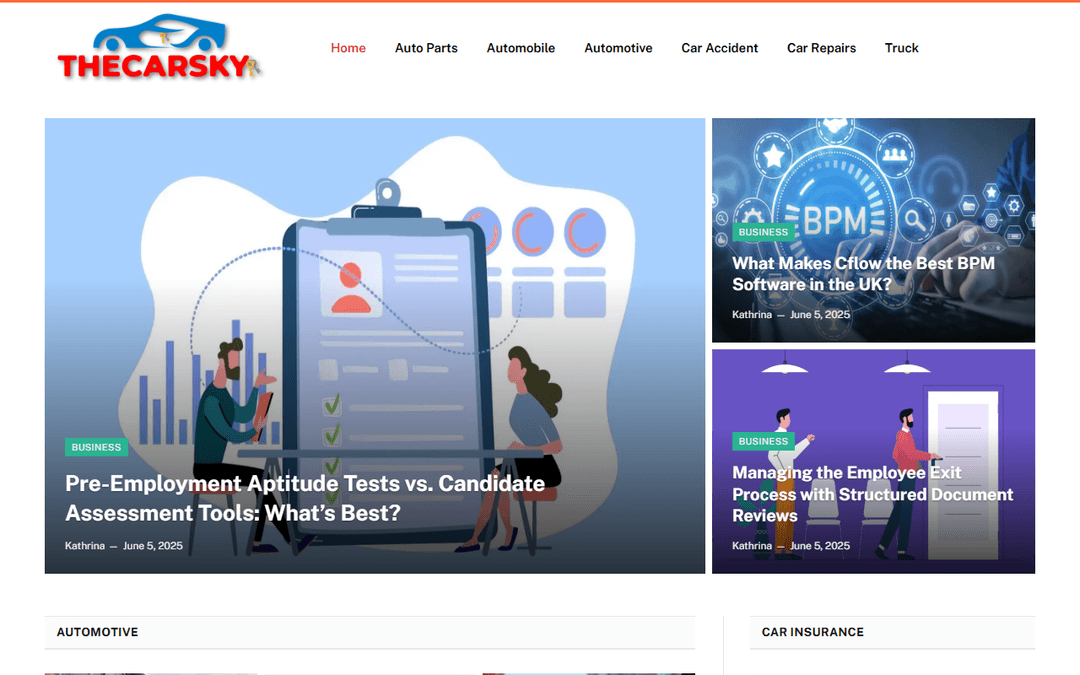 thecarsky.com publisher screenshot