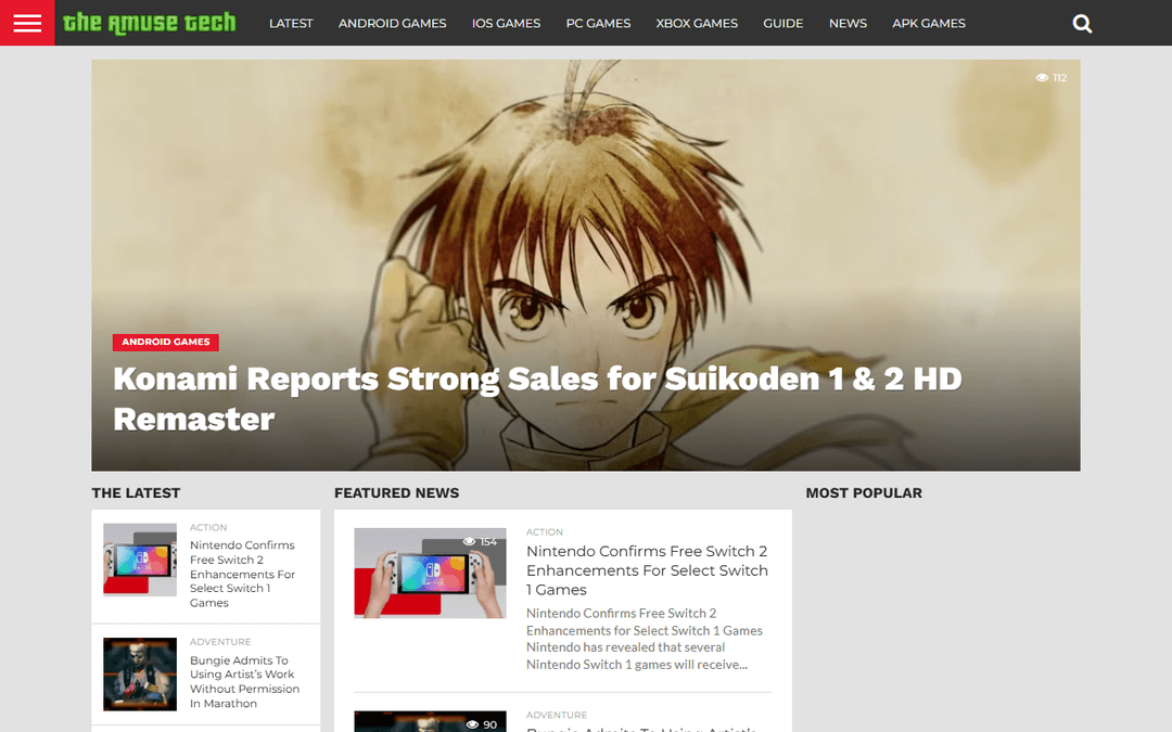 theamusetech.com publisher screenshot