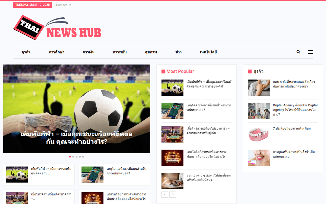 thainewshub.com publisher screenshot