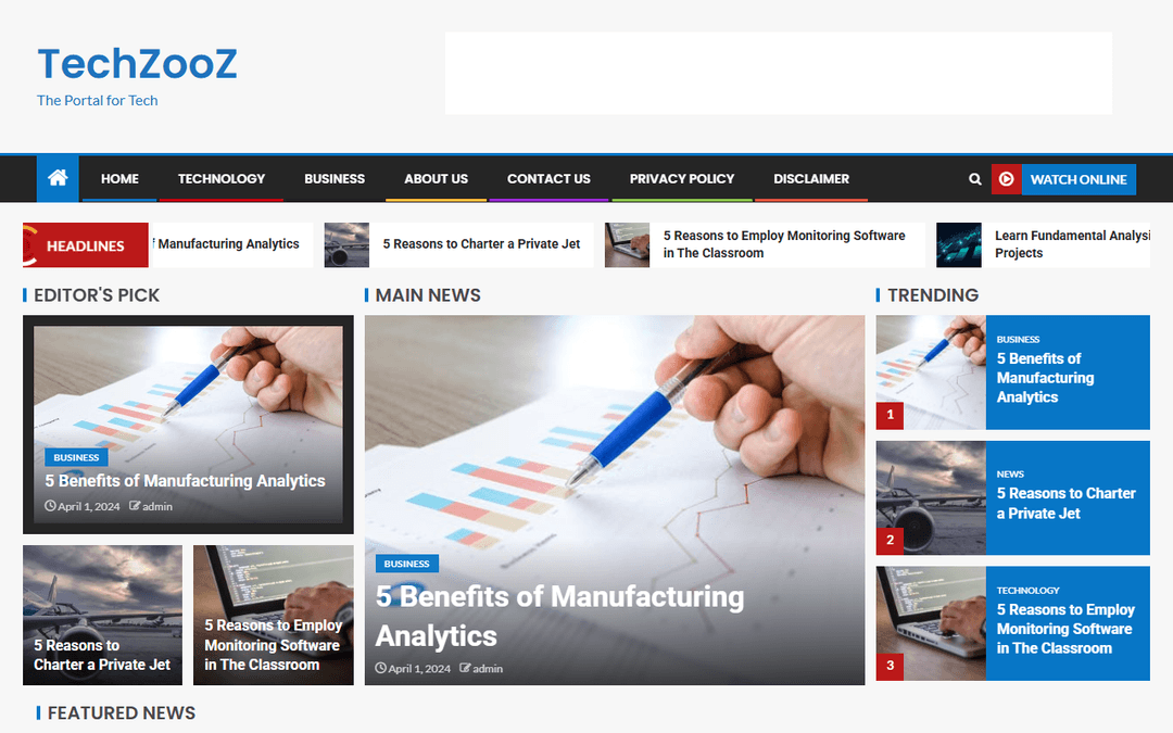 techzooz.org publisher screenshot