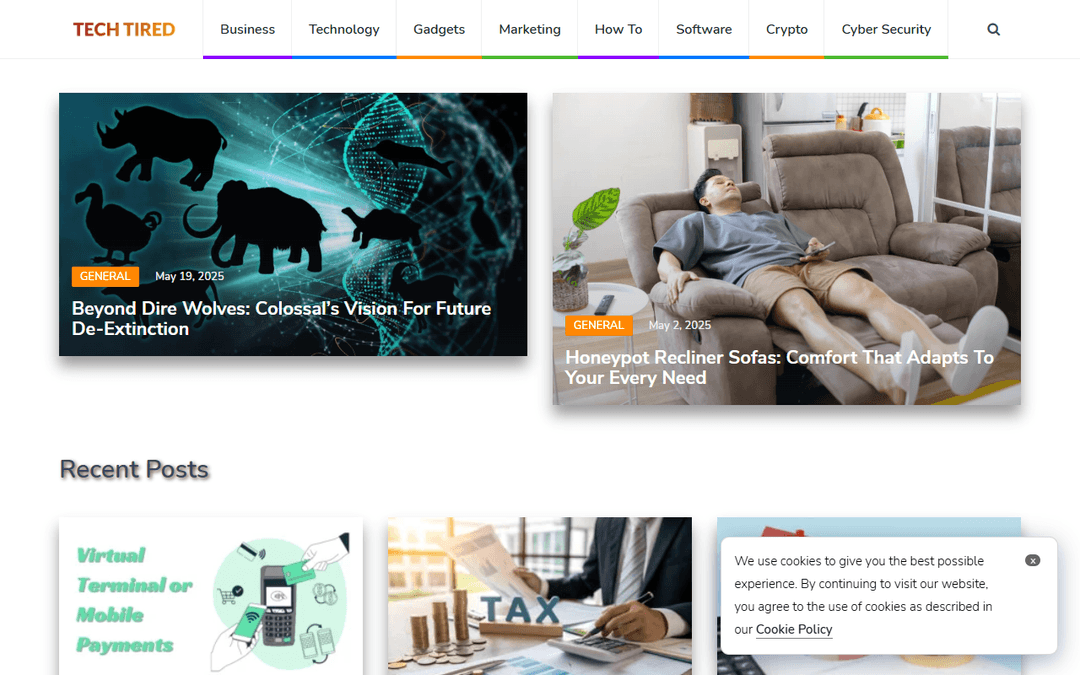 techtired.com publisher screenshot