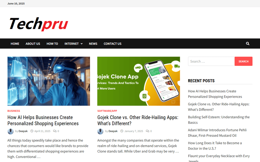 techpru.com publisher screenshot