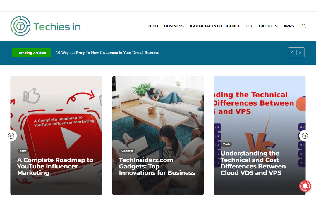 techiesin.com publisher screenshot