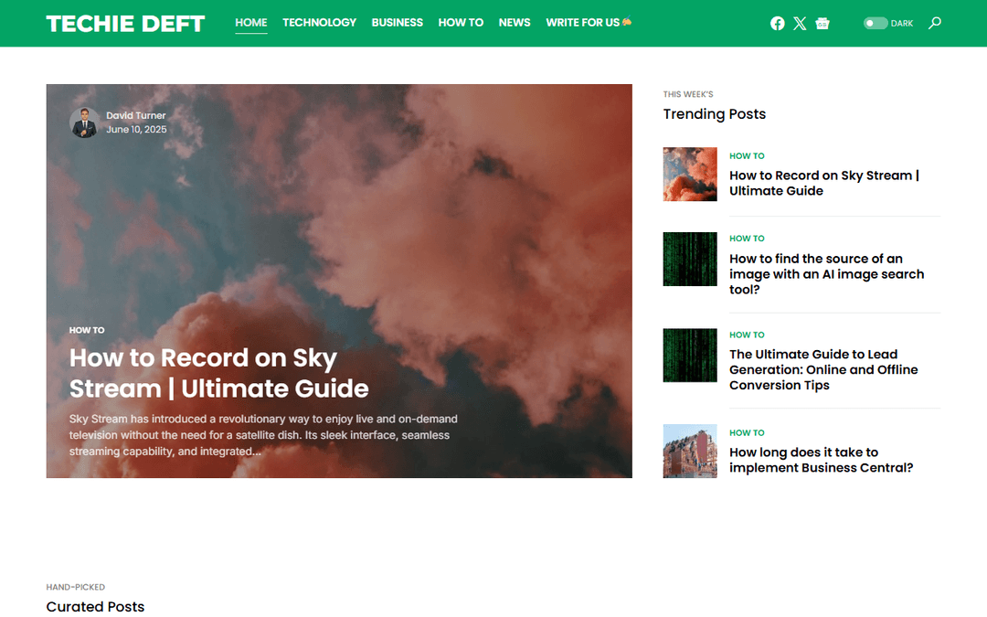 techiedeft.com publisher screenshot