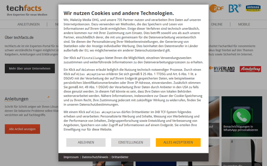 techfacts.de publisher screenshot