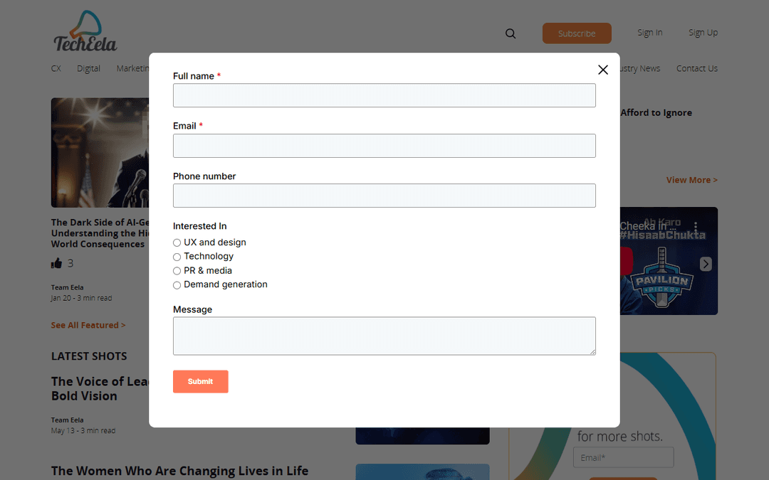 techeela.com publisher screenshot