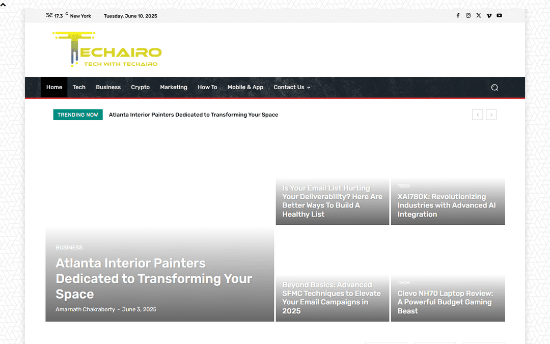 techairo.com publisher screenshot