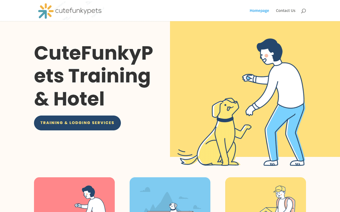 cutefunkypets.com publisher screenshot