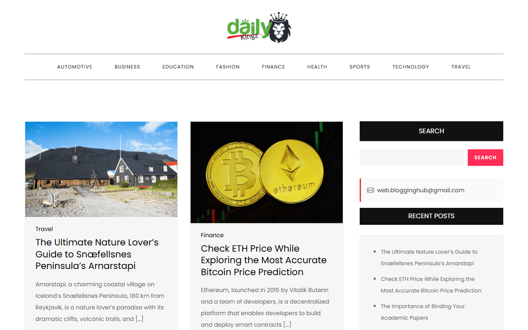 dailykingz.com publisher screenshot