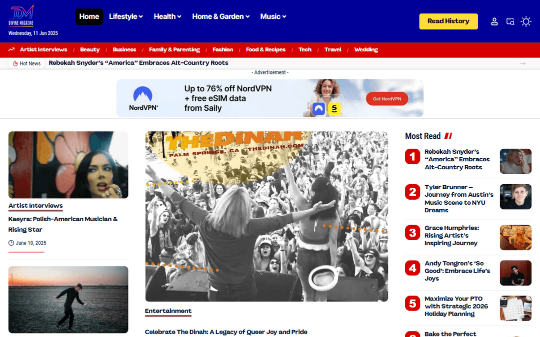 divinemagazine.biz publisher screenshot