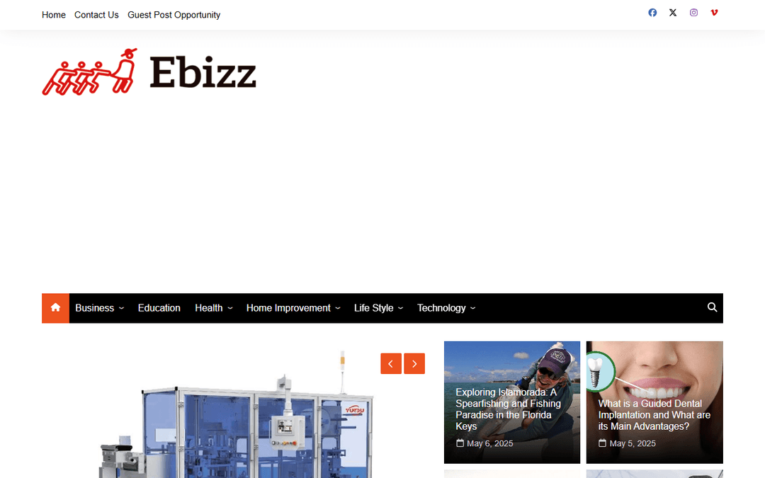 ebizz.co.uk publisher screenshot