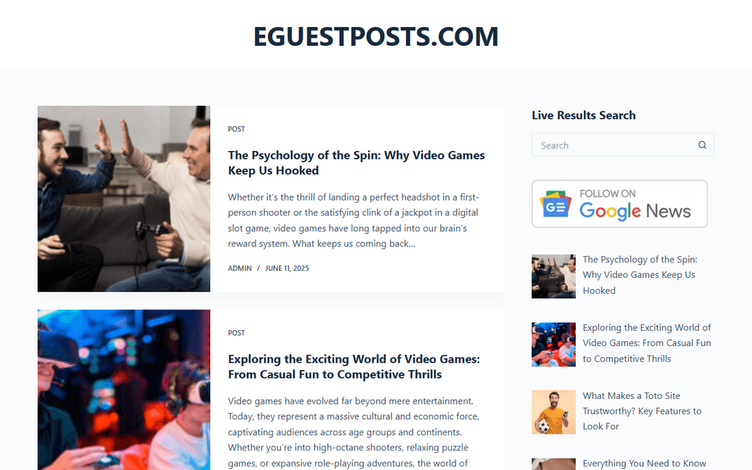 eguestposts.com publisher screenshot