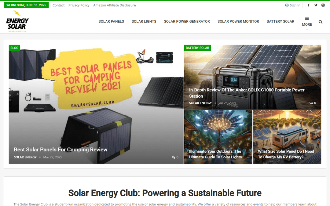 energysolar.club publisher screenshot