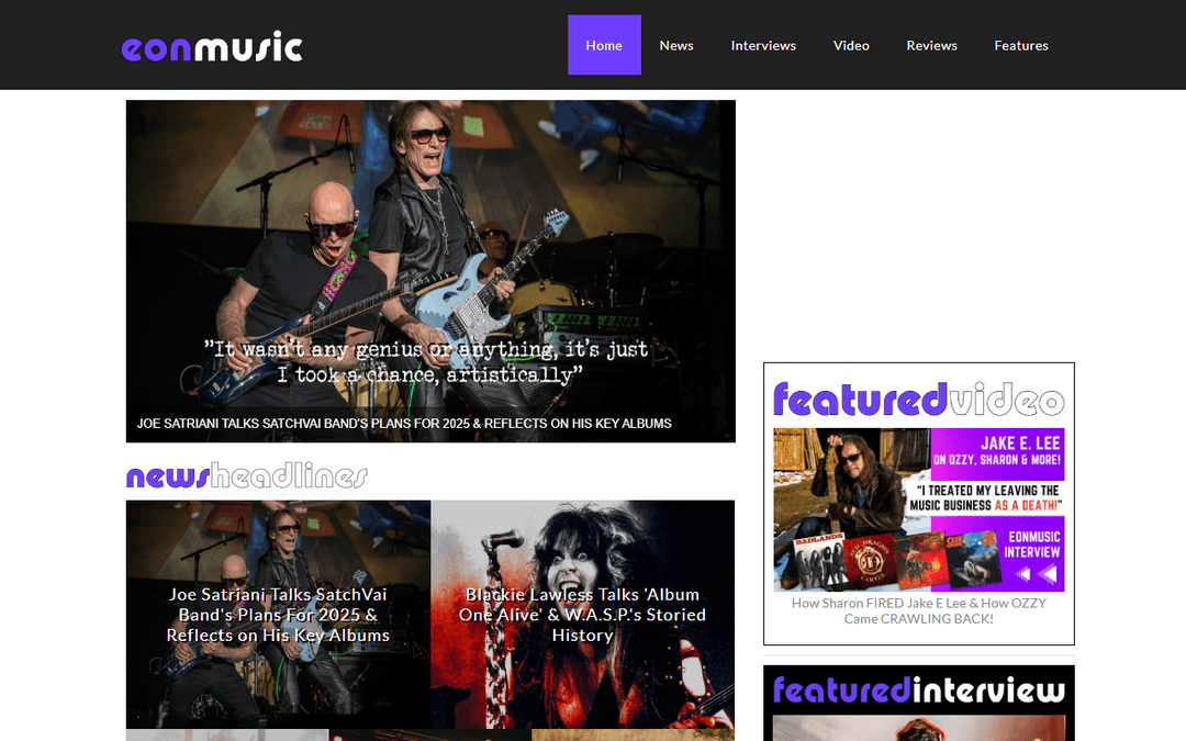eonmusic.co.uk publisher screenshot