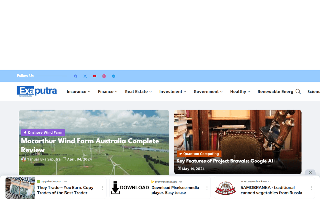 exaputra.com publisher screenshot