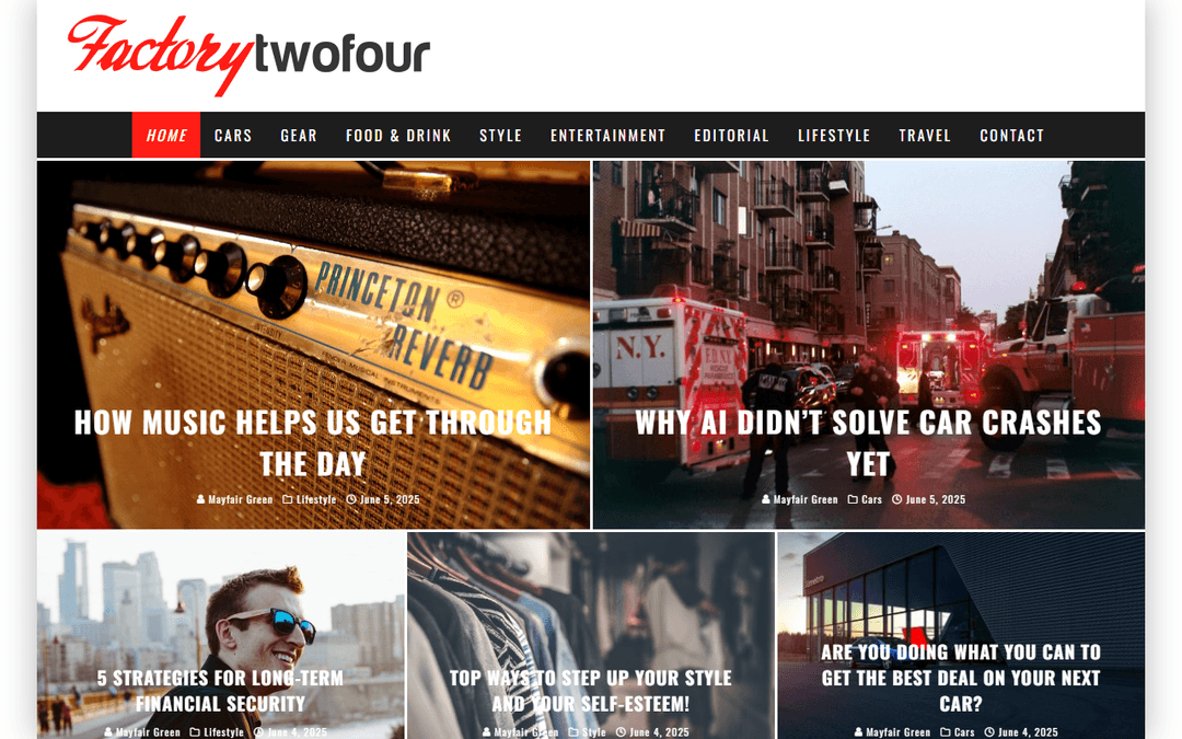 factorytwofour.com publisher screenshot