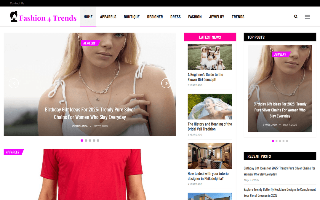 fashion4trends.com publisher screenshot