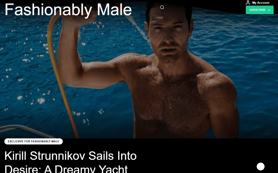 fashionablymale.net publisher screenshot