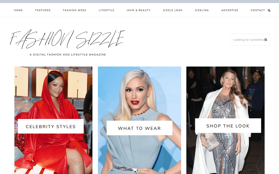 fashionsizzle.com publisher screenshot